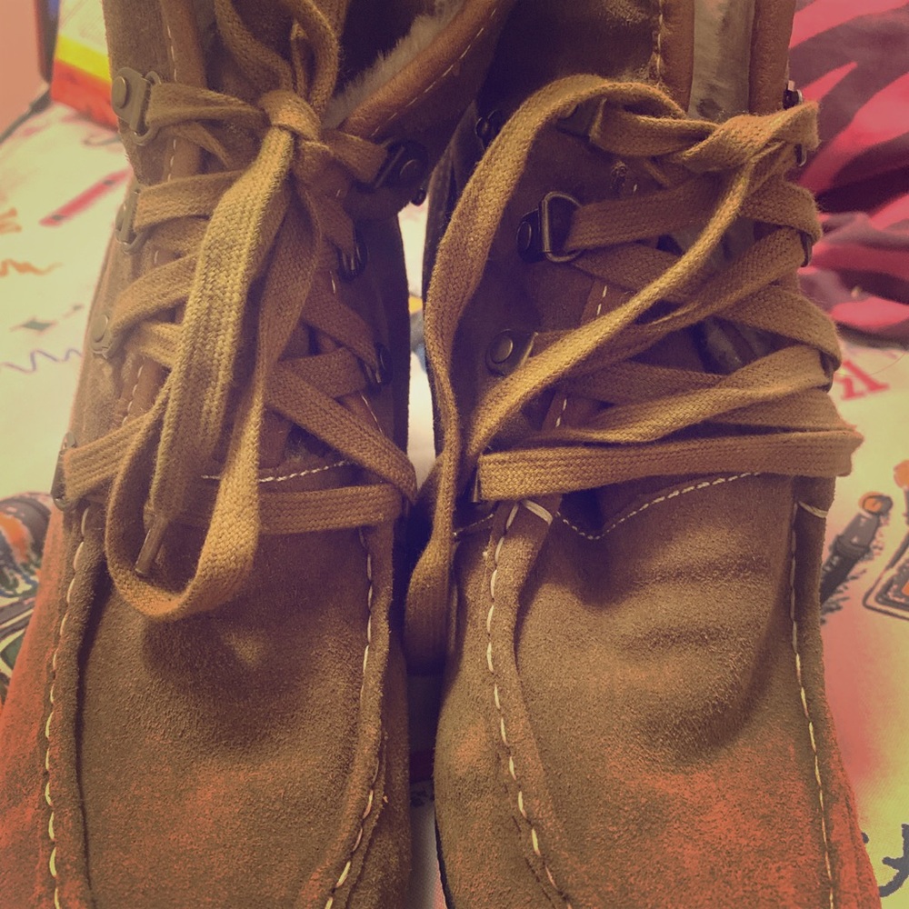 Cute furry boots